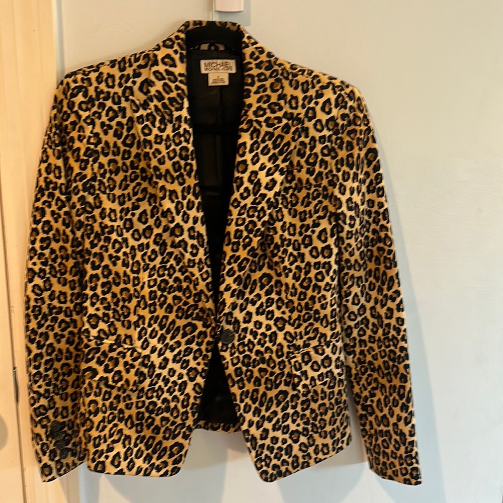Michael Kors leopard blazer